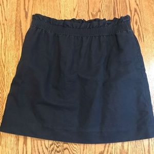 Navy JCrew Sidewalk Skirt